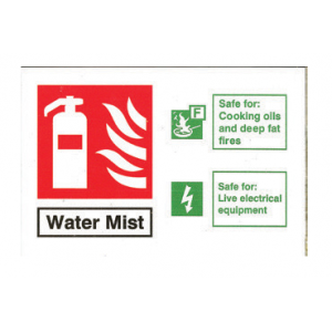 1L Water Mist ID Sign Landscape - Rigid (100mm x 150mm) - 1WMLR